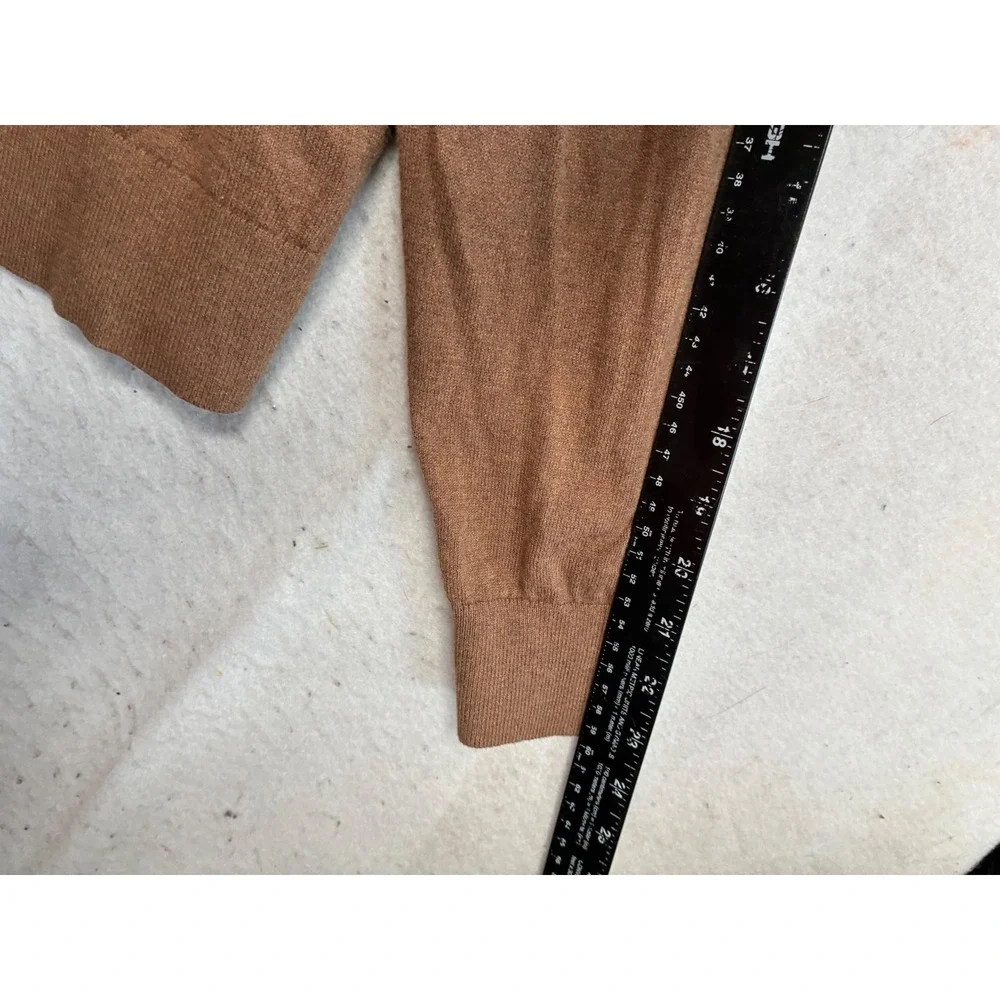 Everlane Organic Cotton Crew Neck Sweater Brown Medium Mens Knit Pullover